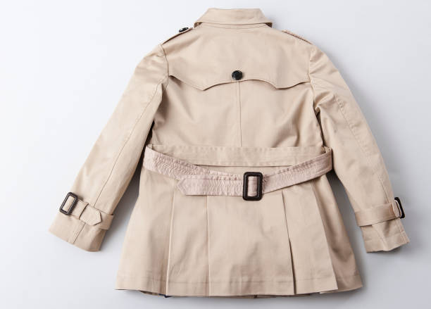 istock Beige trench coat back still life photography 1126439221