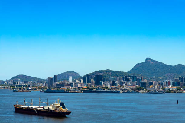 istock Cargo ship arrives at Brazil. 1126439647