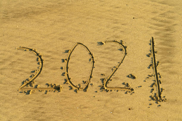 istock 2021 Year Written In The Sand 1126439737