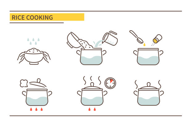 17,800+ Cooking Rice Stock Illustrations, Royalty-Free Vector Graphics
