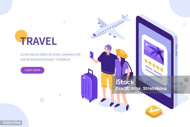 Travel Concept Stock Illustration - Download Image Now - Isometric Projection, Travel, Vacations