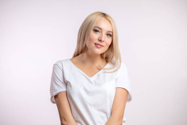 istock suicide blonde in casual outfit 1126450000