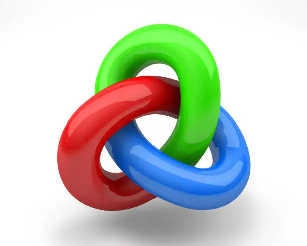 Photo of RGB Colored Knot