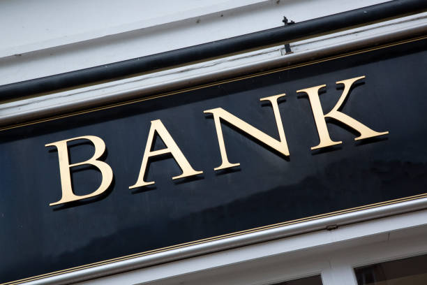 istock Bank Sign on Building 1126455039