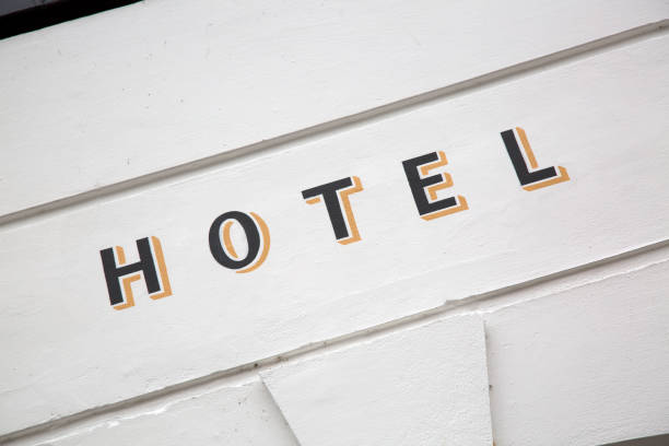 istock Hotel Sign on Building 1126456649