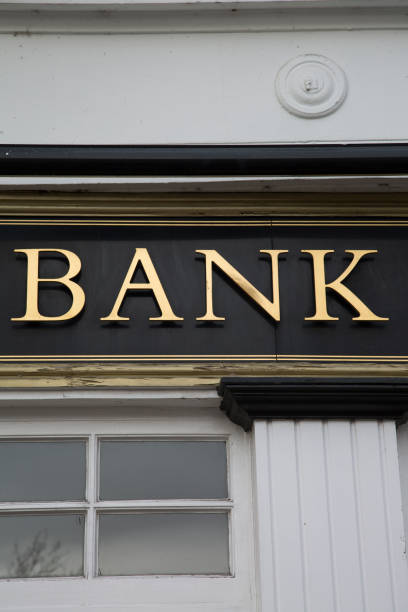 istock Bank Sign on Building 1126457676