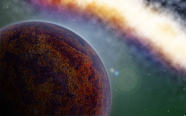 istock Planet in space with galaxy and nebulas 1126458830