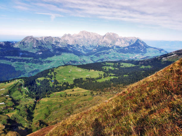 istock Panoramic view from the top of Frumsel in the Churfirsten mountain range 1126461236