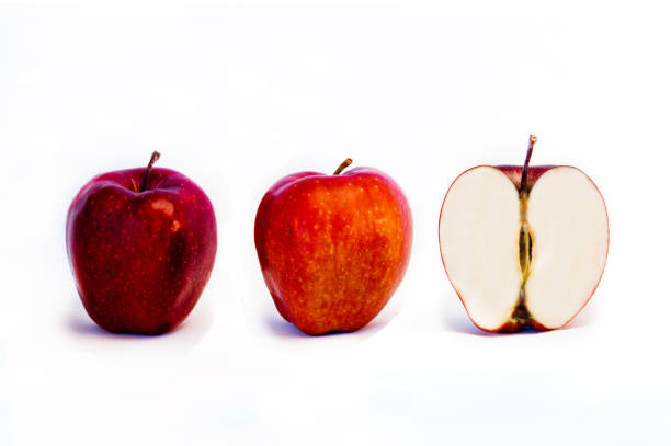 istock red and open apples, excellent for our health 1126461339