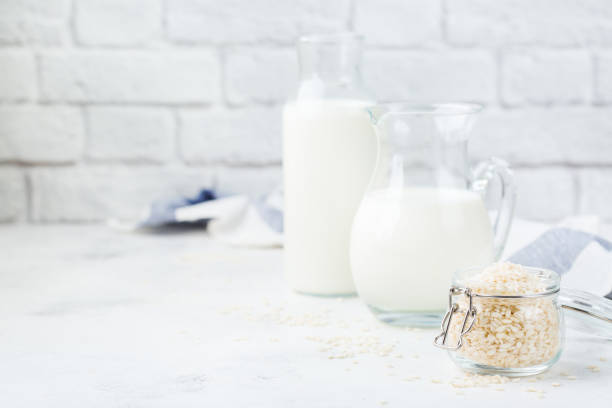 istock Homemade organic vegan non diary rice milk 1126462691