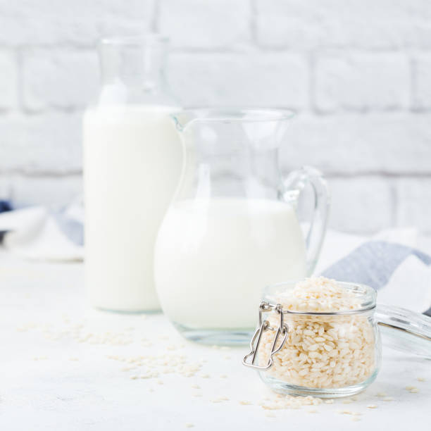 istock Homemade organic vegan non diary rice milk 1126462804