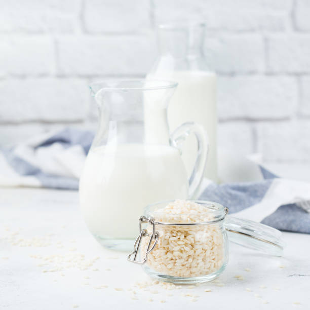 istock Homemade organic vegan non diary rice milk 1126462811