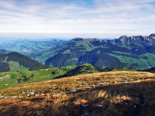 istock Panoramic view from the top of Selun in the Churfirsten mountain range 1126463322