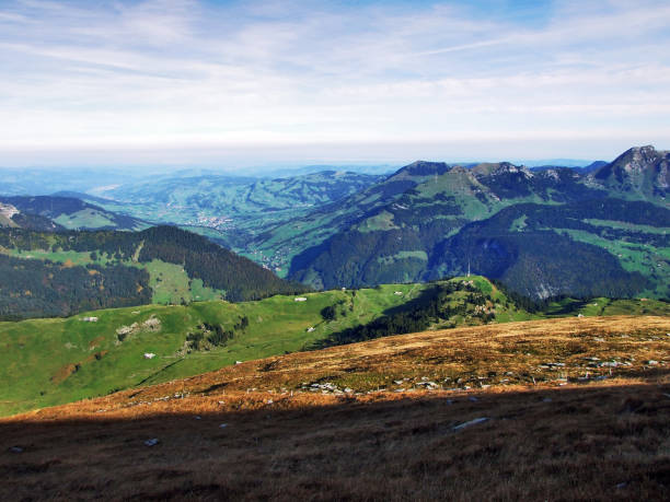 istock Panoramic view from the top of Selun in the Churfirsten mountain range 1126463346