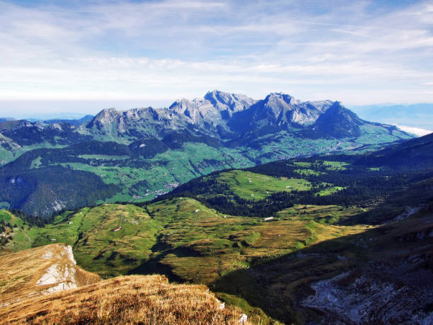 istock Panoramic view from the top of Selun in the Churfirsten mountain range 1126463375