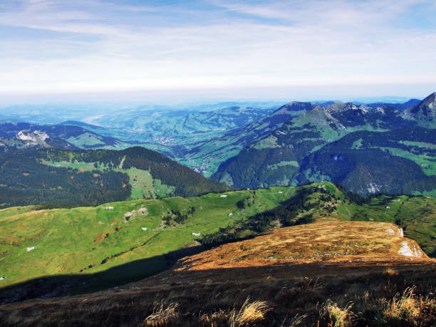 istock Panoramic view from the top of Selun in the Churfirsten mountain range 1126463379