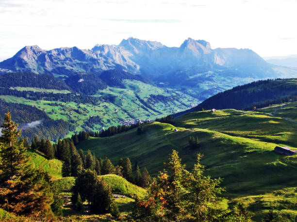 istock Look at the peaks of the Alpine mountain range Alpstein 1126464346