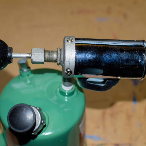 istock Blowtorch, general view. Blowtorch a with a green tank 1126471263