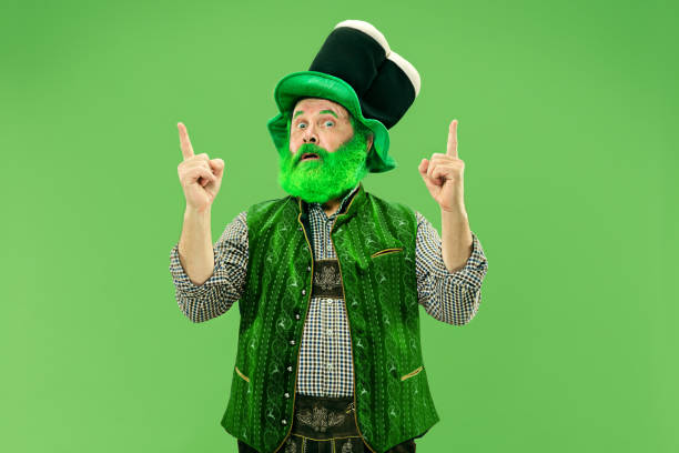 istock A man in a leprechaun hat at studio. He celebrates St. Patrick's Day. 1126471497
