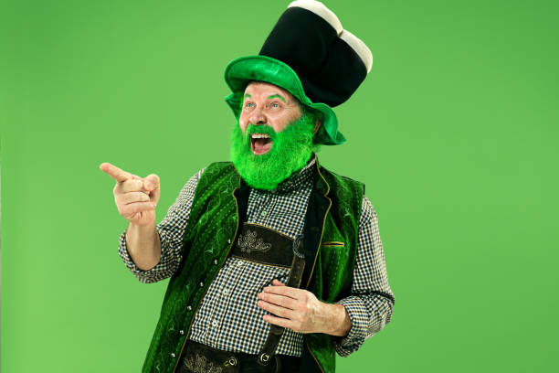 istock A man in a leprechaun hat at studio. He celebrates St. Patrick's Day. 1126471498