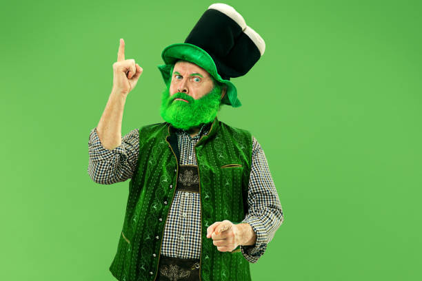 istock A man in a leprechaun hat at studio. He celebrates St. Patrick's Day. 1126471501