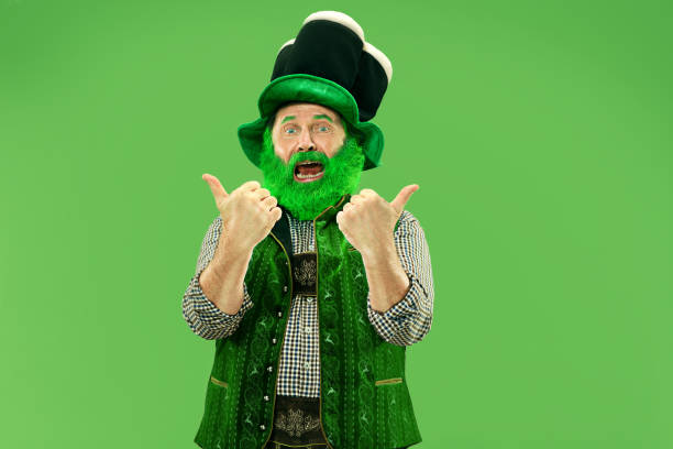 istock A man in a leprechaun hat at studio. He celebrates St. Patrick's Day. 1126471505