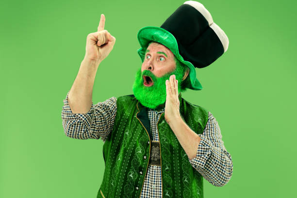 istock A man in a leprechaun hat at studio. He celebrates St. Patrick's Day. 1126471508