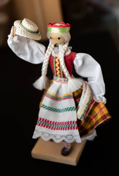 istock Lithuanian doll in traditional costume 1126471616