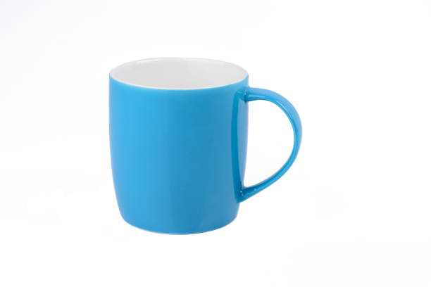 istock Blue luxury mug or Coffee cup isolated on white background 1126473236
