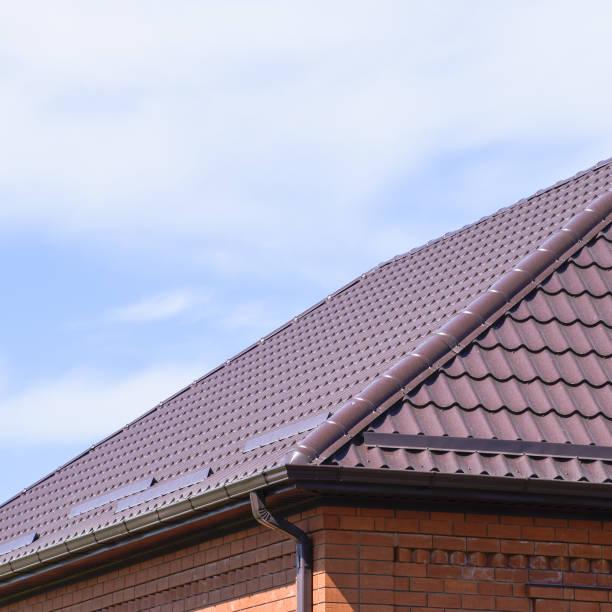 istock The roof of corrugated sheet 1126473764