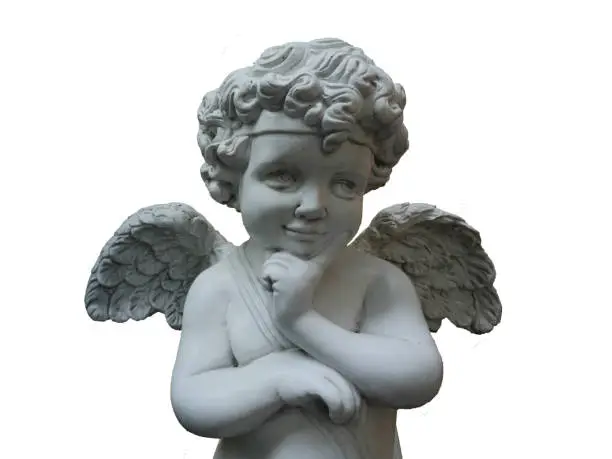Photo of The cupid on the white background