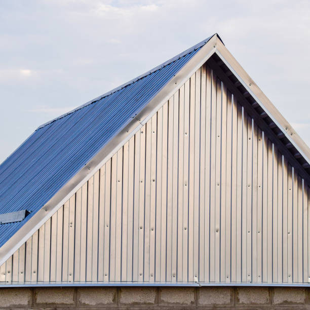 istock The roof of corrugated sheet 1126477066