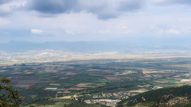 istock Scenic landscape view of fields around Delphi 1126481170