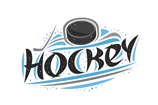 Vector Poster For Ice Hockey Stock Illustration - Download Image Now -  Hockey, Hockey Puck, Single Word - iStock