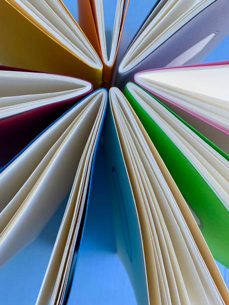 istock Circle of workbooks from above 1126491202