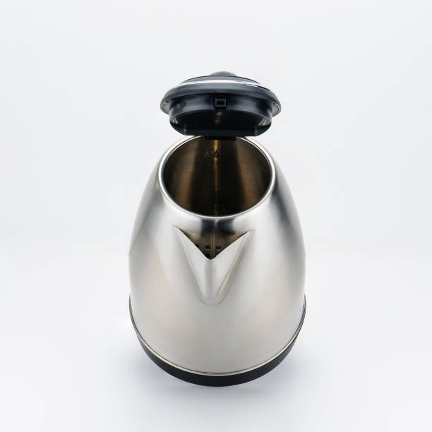 istock Stainless steel kettle on the white background 1126491258