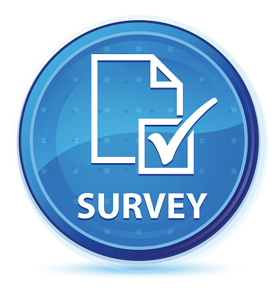 Survey isolated on midnight blue prime round button abstract illustration
