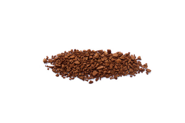 istock Isolated instant coffee granules on white background 1126493060