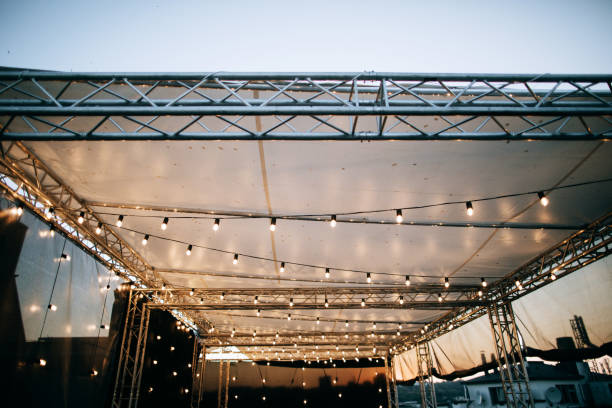 istock Lighting at the Wedding Tent 1126494586