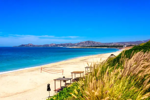 Sea of Cortex, tropical beaches and mountains in Los Cabos, Mexico