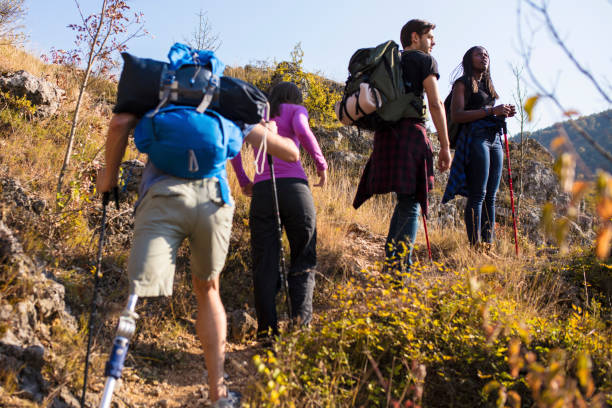 istock Hiking time. Inclusive recreation 1126499980