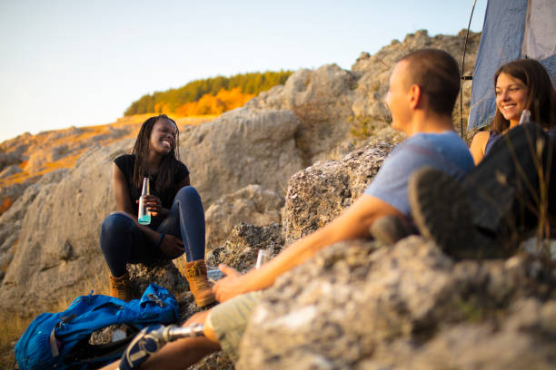 istock Time for rest. Hiking time. Inclusive recreation 1126500265