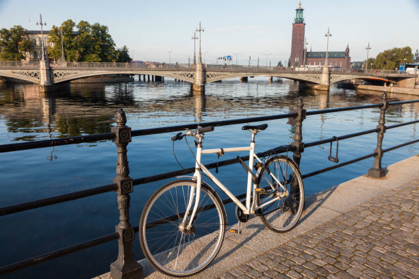Stockholm City Hall. \nStockholm, Sodermanland and Uppland, Sweden.