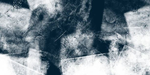 istock Dark navy blue and white grunge style vintage old surface dirty effect background for web and print 1126507815