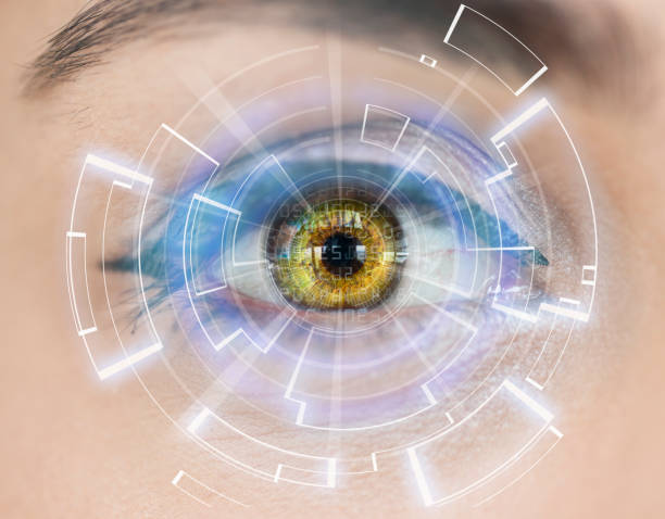 istock Close-up of woman's eye. High Technologies 1126508384