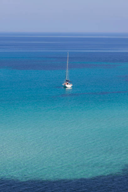 istock Seascape with ship in Sicily, Italy 1126509586