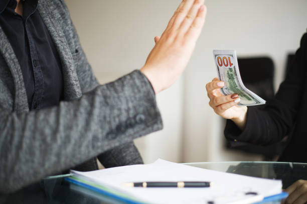 istock Bribery concept. Corruption Corporate Business Espionage Illegal Concept 1126512762