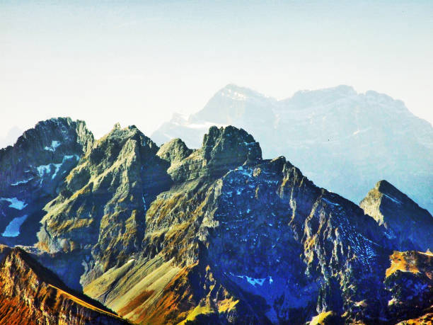 A breathtaking view from the top of Brisi - Canton of St. Gallen, Switzerland