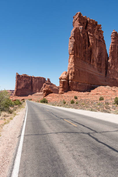 istock Straight Road near Courthouse Towers 1126518850