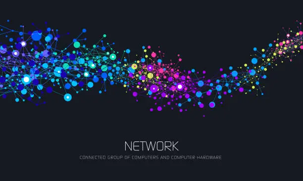 Vector illustration of Abstract Network Background